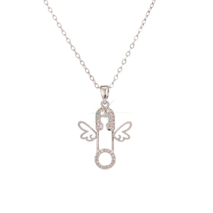 Fashion silver titanium steel necklace