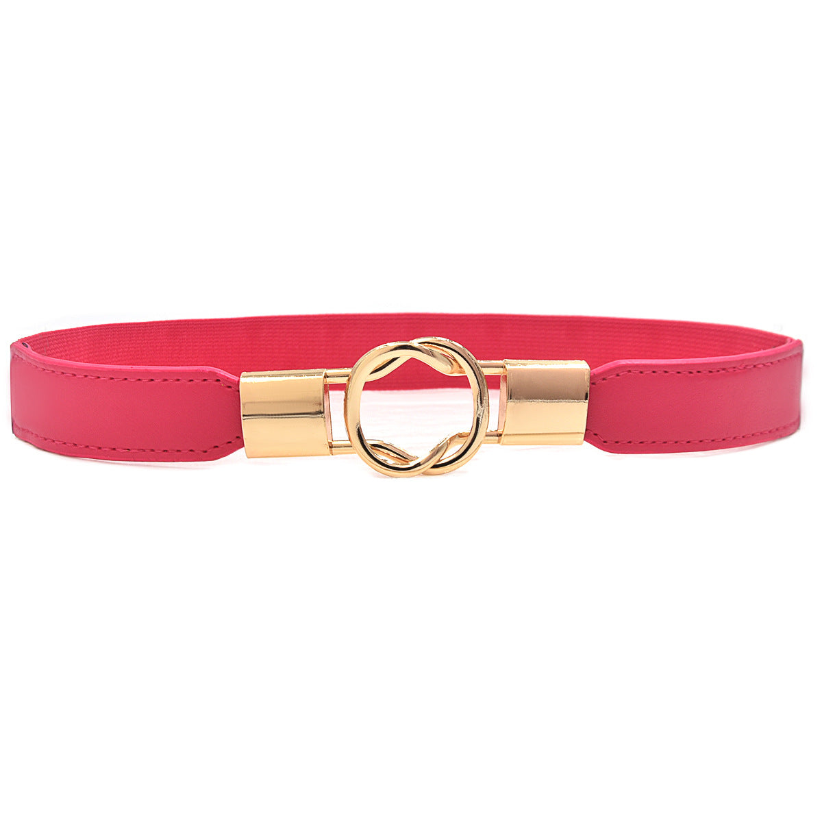 Gold buckle thin belt
