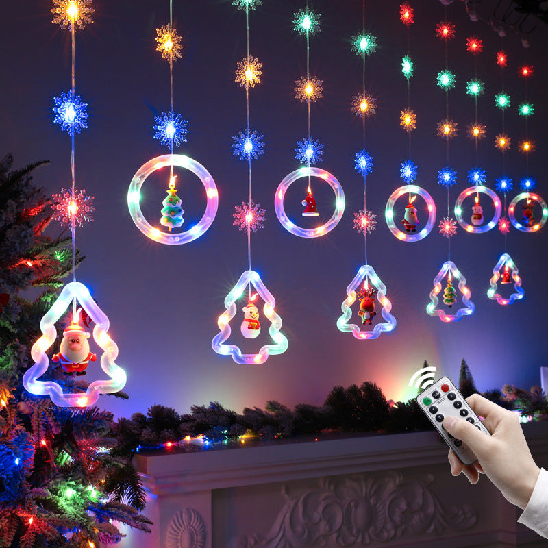 Five-pointed star curtain light LED star light string