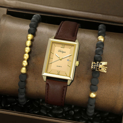 Personalized Watch Fashion Crown Bracelet Set