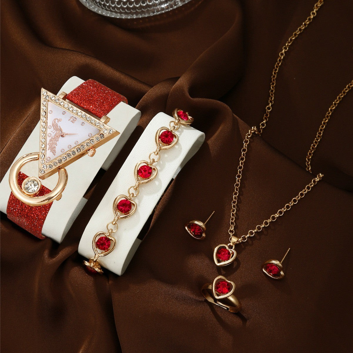 Watch Square Jewelry Set