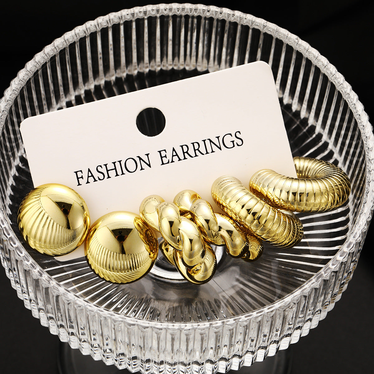 Twist Hoop Earring 3-Piece Set