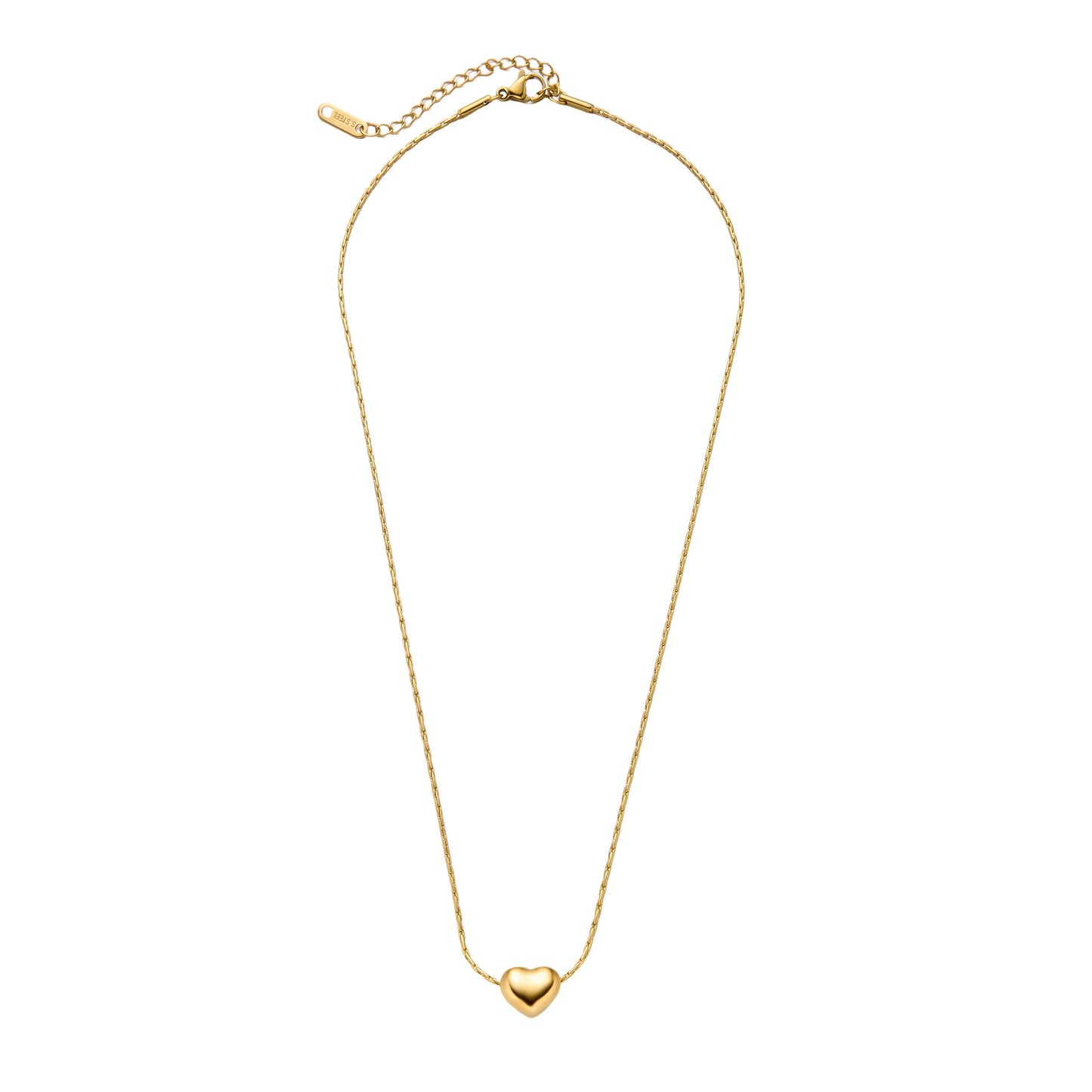 Titanium Steel Love Collarbone Necklace