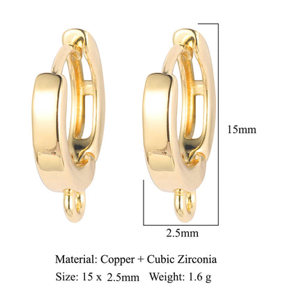 Round shell women's ear buckle