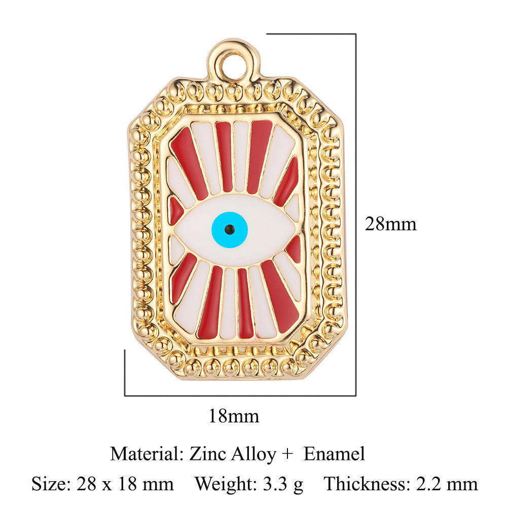 5 pcs/bag, palm eye, alloy necklace, earrings, pendant.