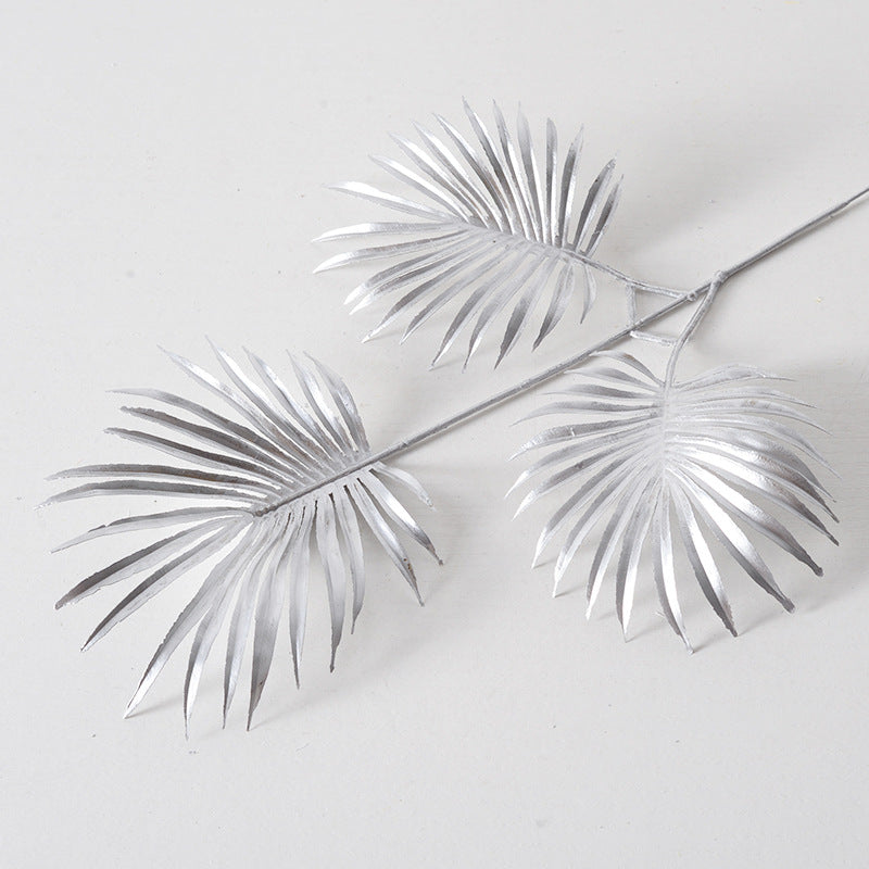 Silver flower arrangement artificial flowers