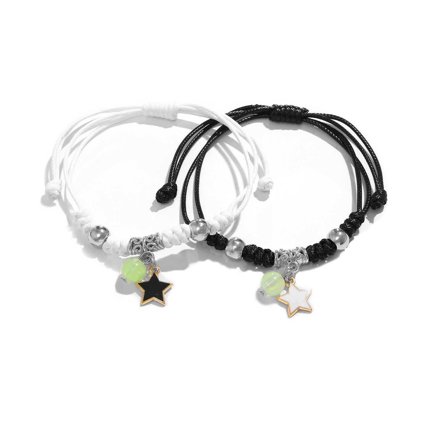 Luminous Weave Couple Bracelet