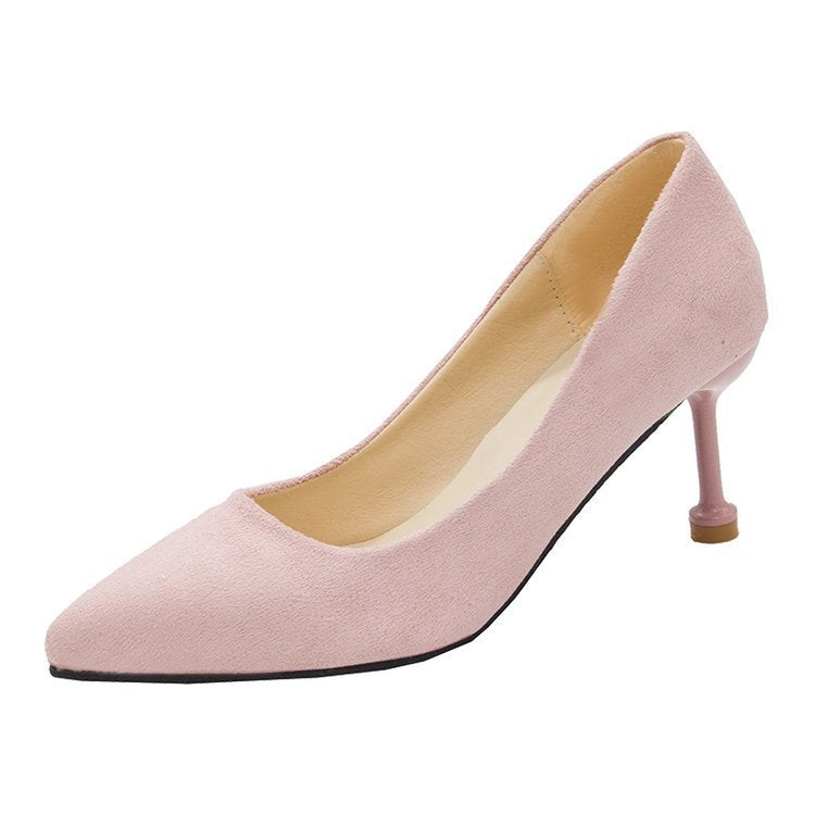 Autumn new pointed high heels