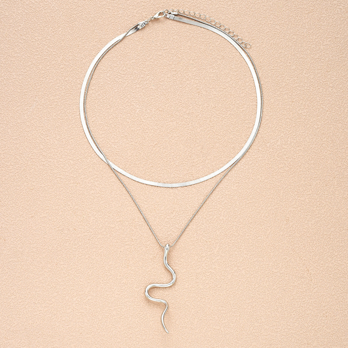 Retro Snake Pendant Necklace