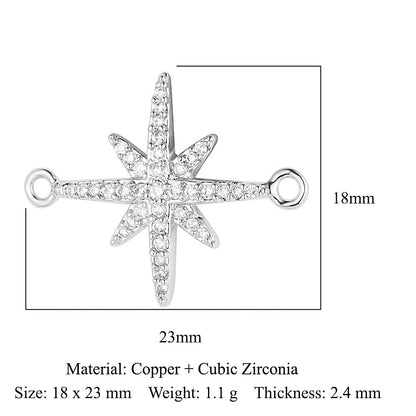 Butterfly Bee Seagull Copper Zircon Connection Accessories