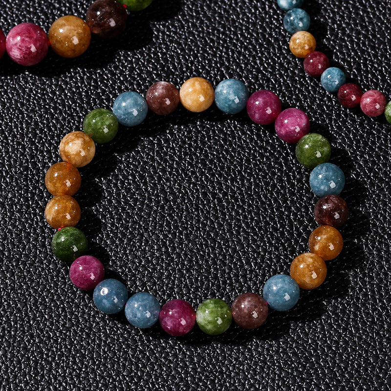 High quality imitation tourmaline chalcedony bracelet