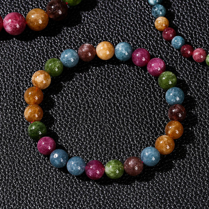 High quality imitation tourmaline chalcedony bracelet