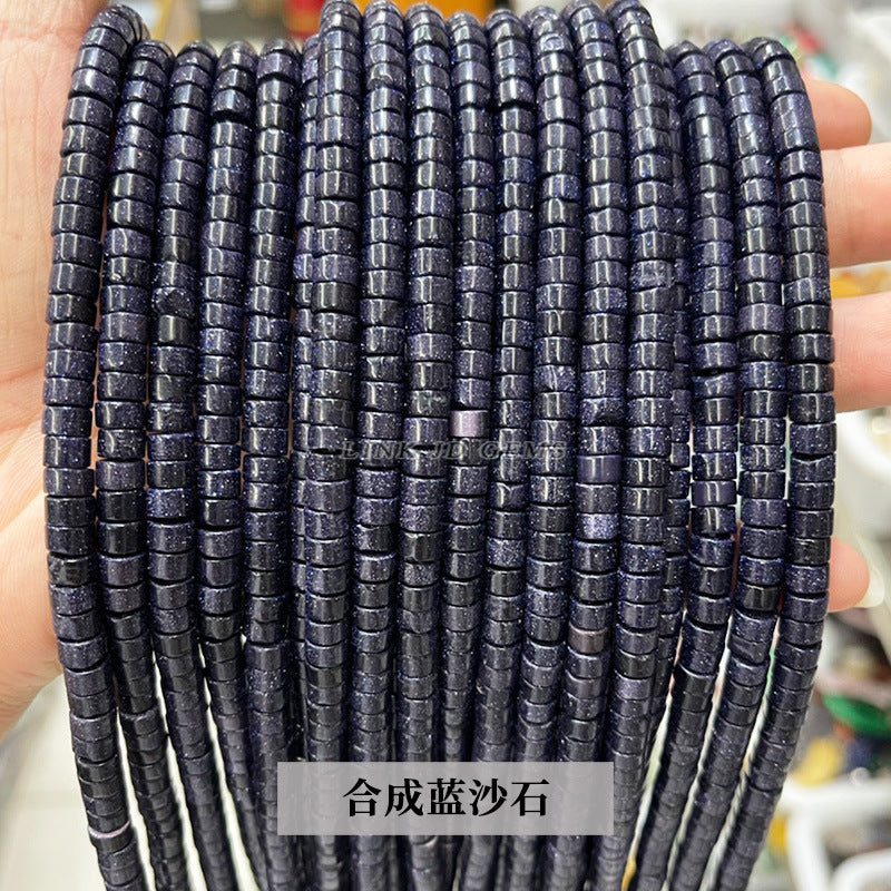 3 * 6Mm natural stone right angle disc loose beads