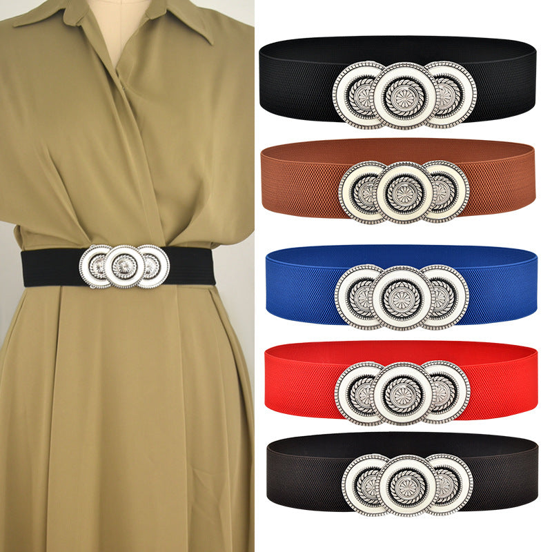 red Black Waist Seal Ladies Fashion