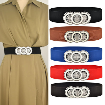 red Black Waist Seal Ladies Fashion