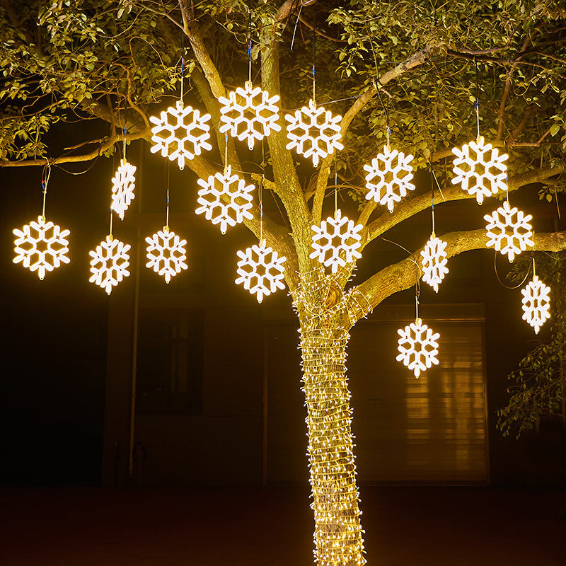 Outdoor waterproof LED snowflake light string lights
