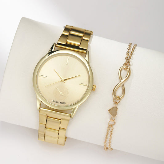 Plastic steel belt quartz watch