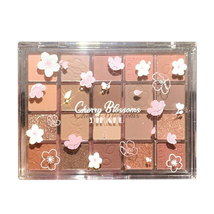 Paleta de sombras de ojos Sakura Dance de 20 colores