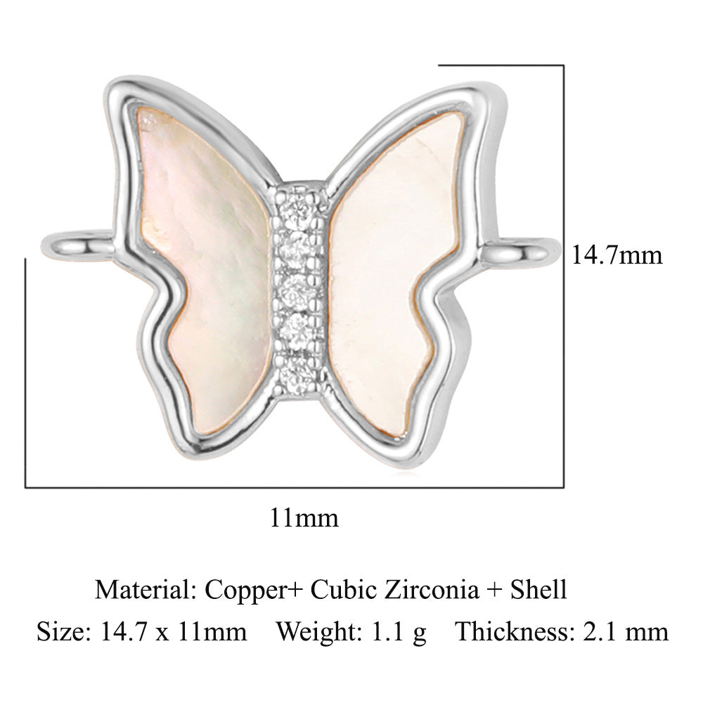 Shell copper jewelry connecting accessories