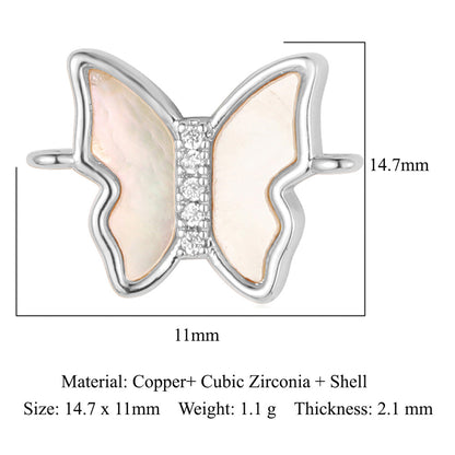 Shell copper jewelry connecting accessories