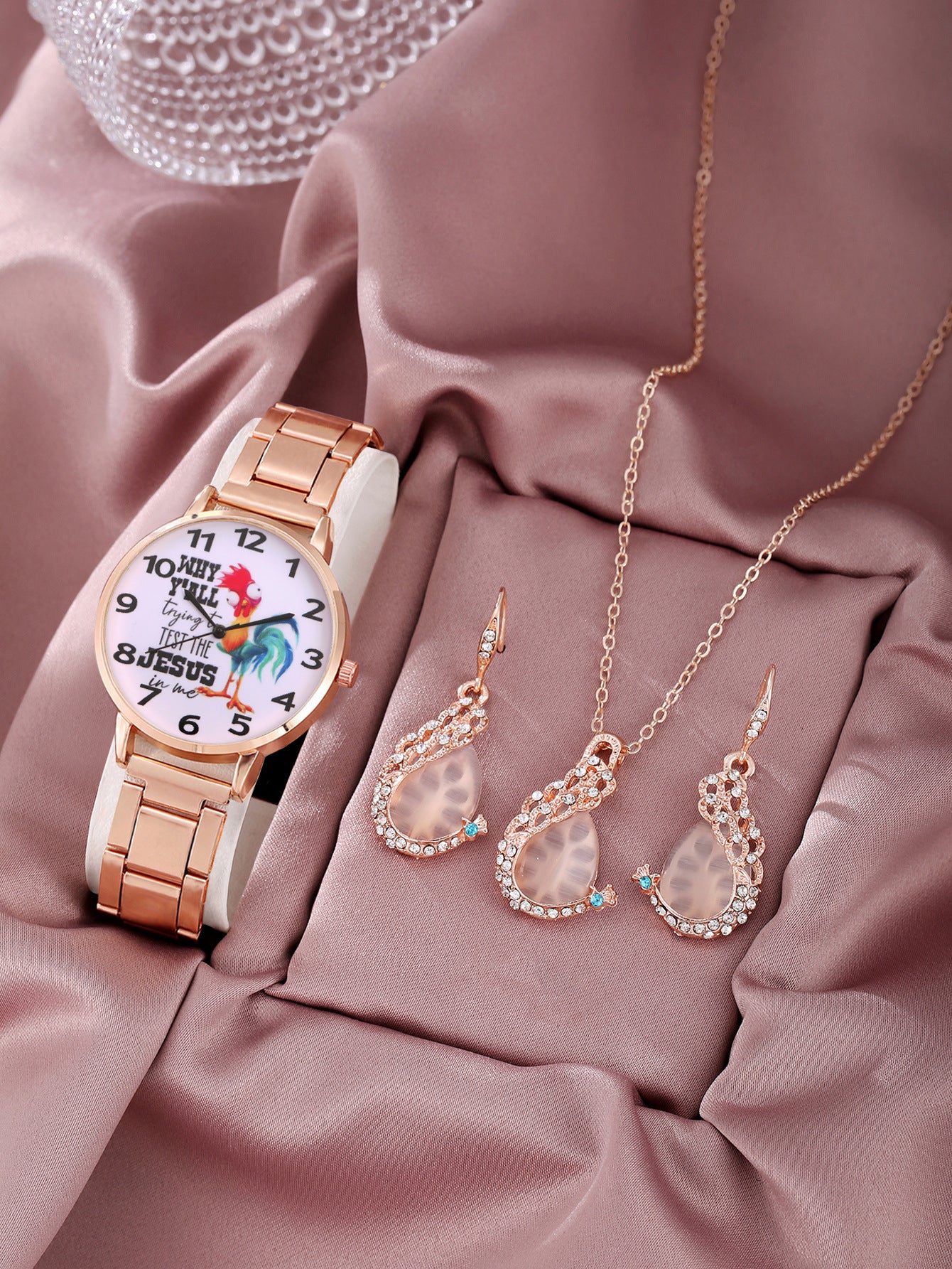Pearl Jewelry Set Quartz Watch