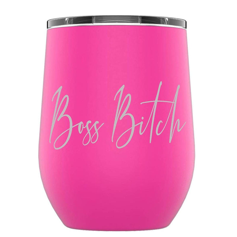 12Oz Spray Egg Wine Glass