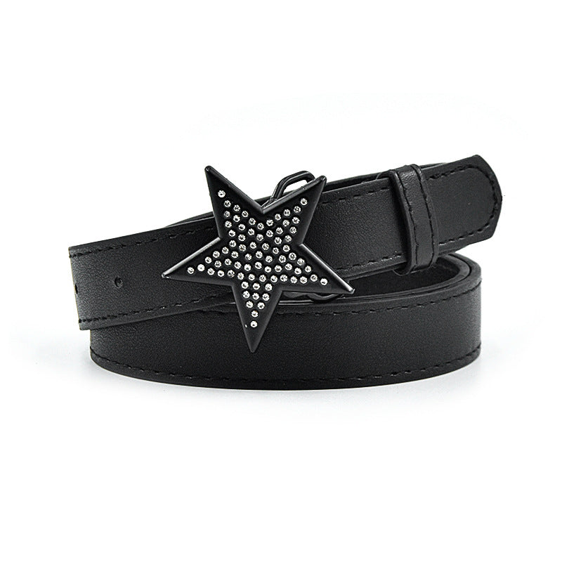 Black Star Rhinestone Belt