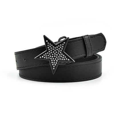 Black Star Rhinestone Belt