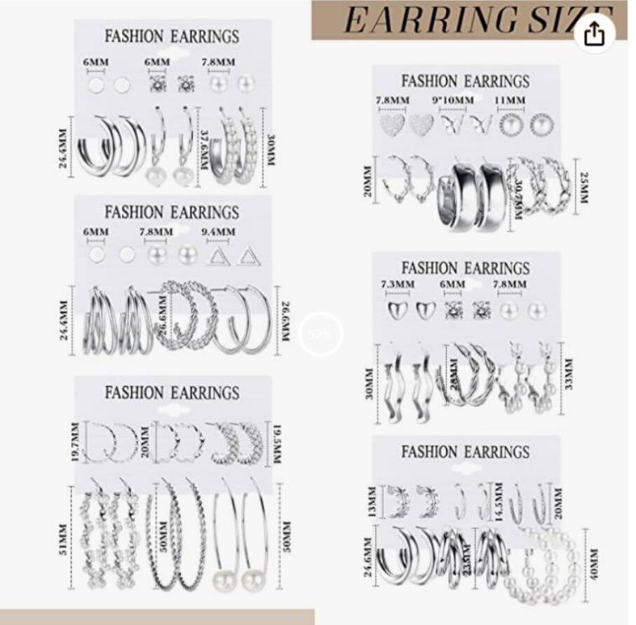 Bohemian Pearl Fringe Earring Set