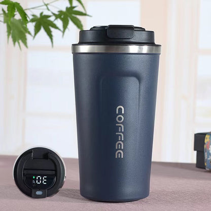 304 stainless steel coffee cup thermos cup with temperature display
