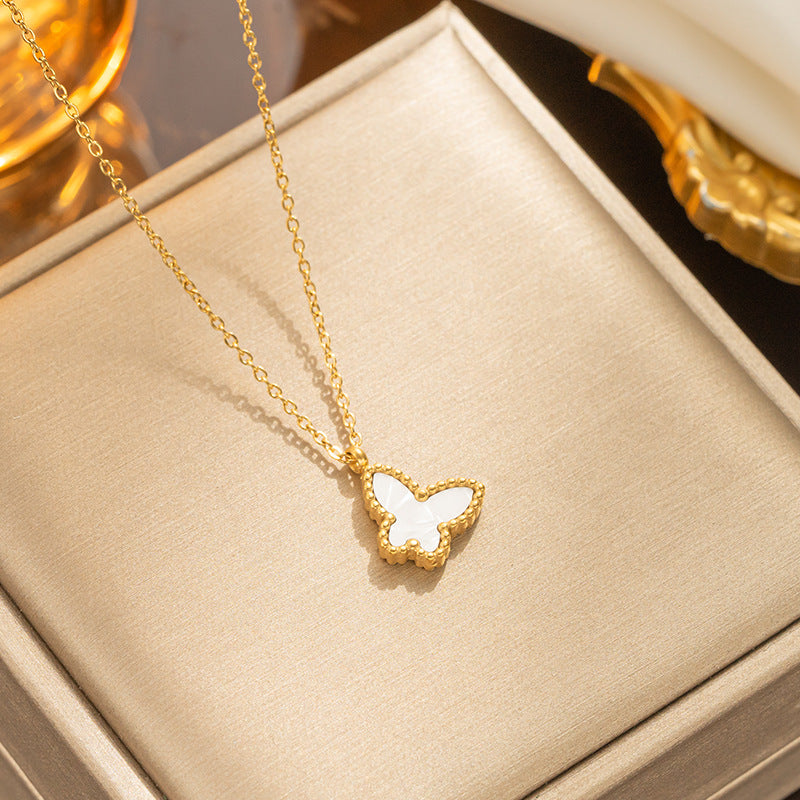 Butterfly Titanium Steel Bracelet - Trendy & Versatile Design