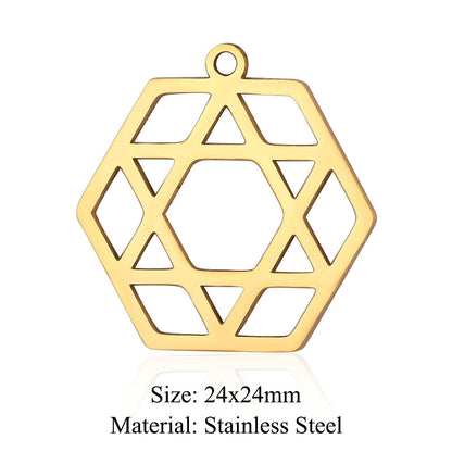 5 pcs/pack Titanium steel pendant for sea wave ice cream