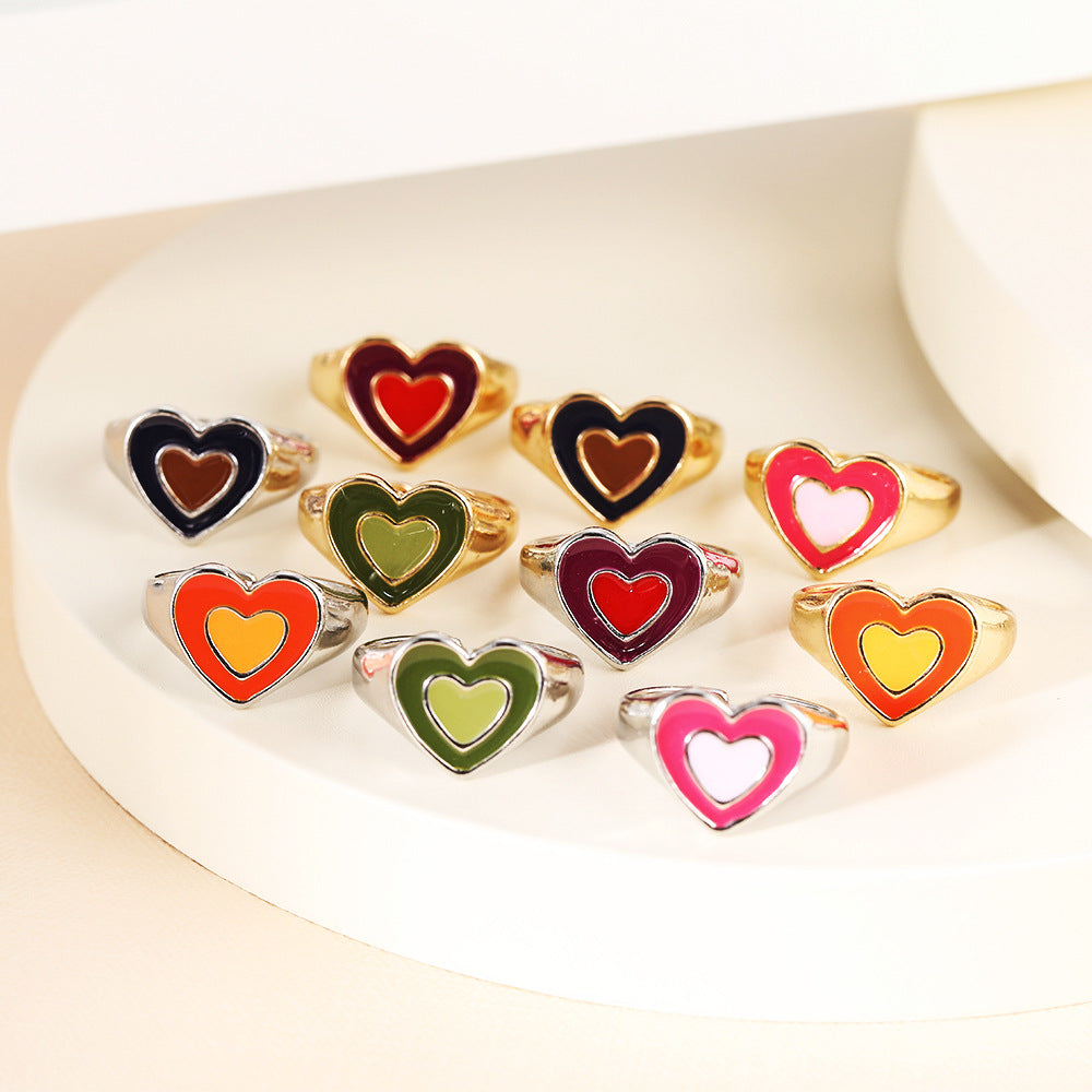 Sweet Love Oil Drop Ring