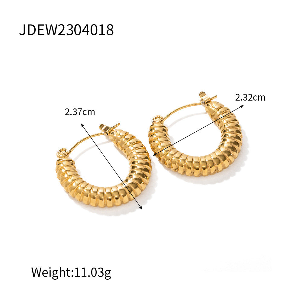 Bread grain earrings do not fade