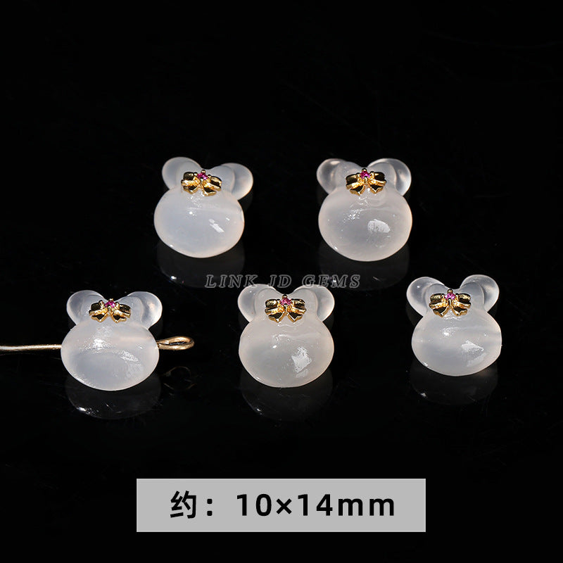 Agate carving accessories Pixiu nine-tailed fox Ruyi