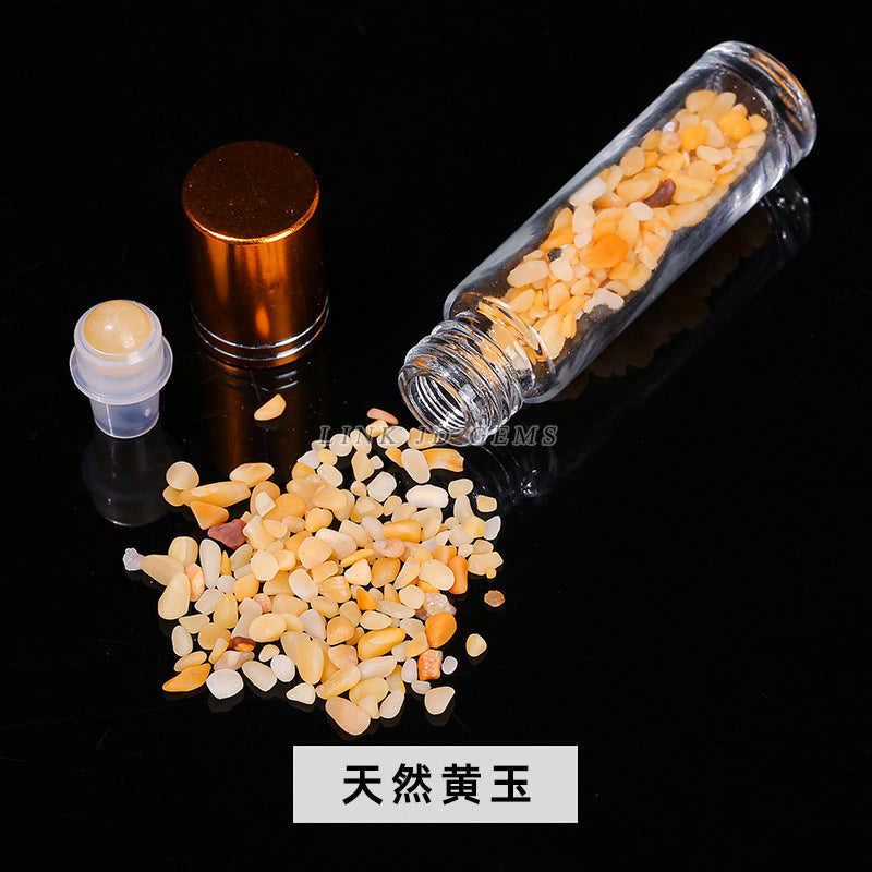 10Ml natural stone crystal ball gravel essential oil bottle