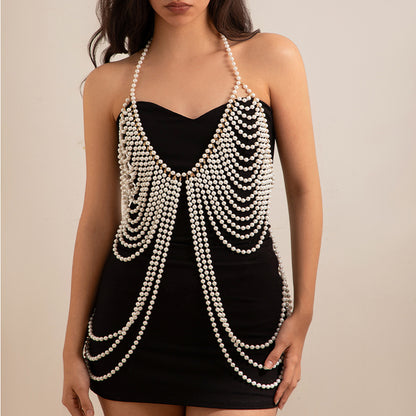 Pearl Bikini Chain Body Chain