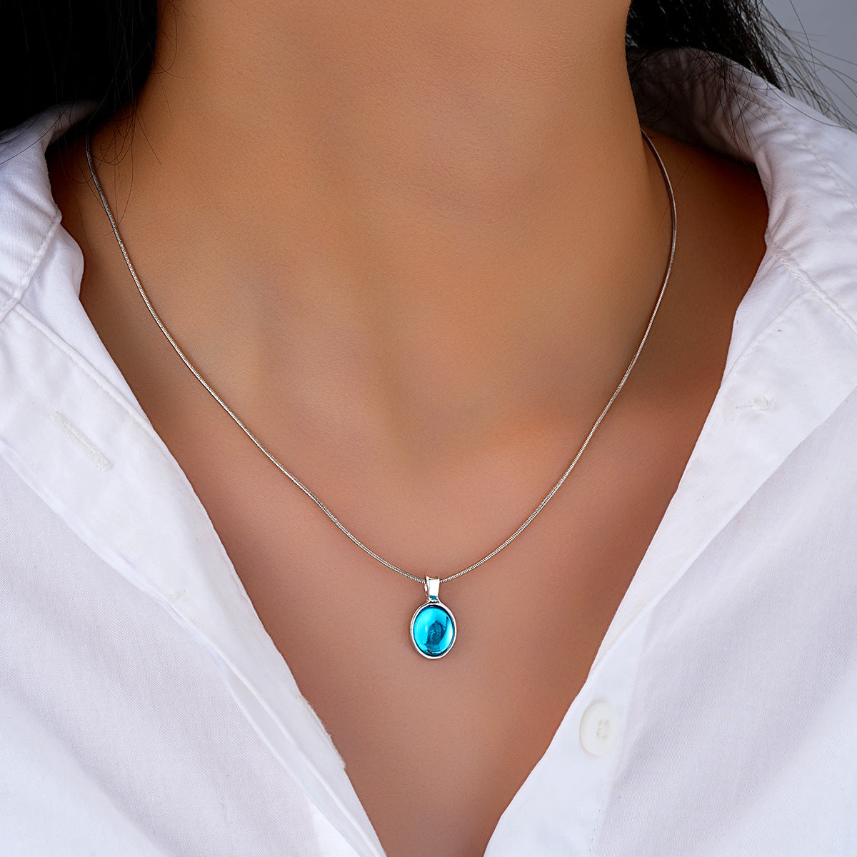 Aquamarine Pendant Necklace
