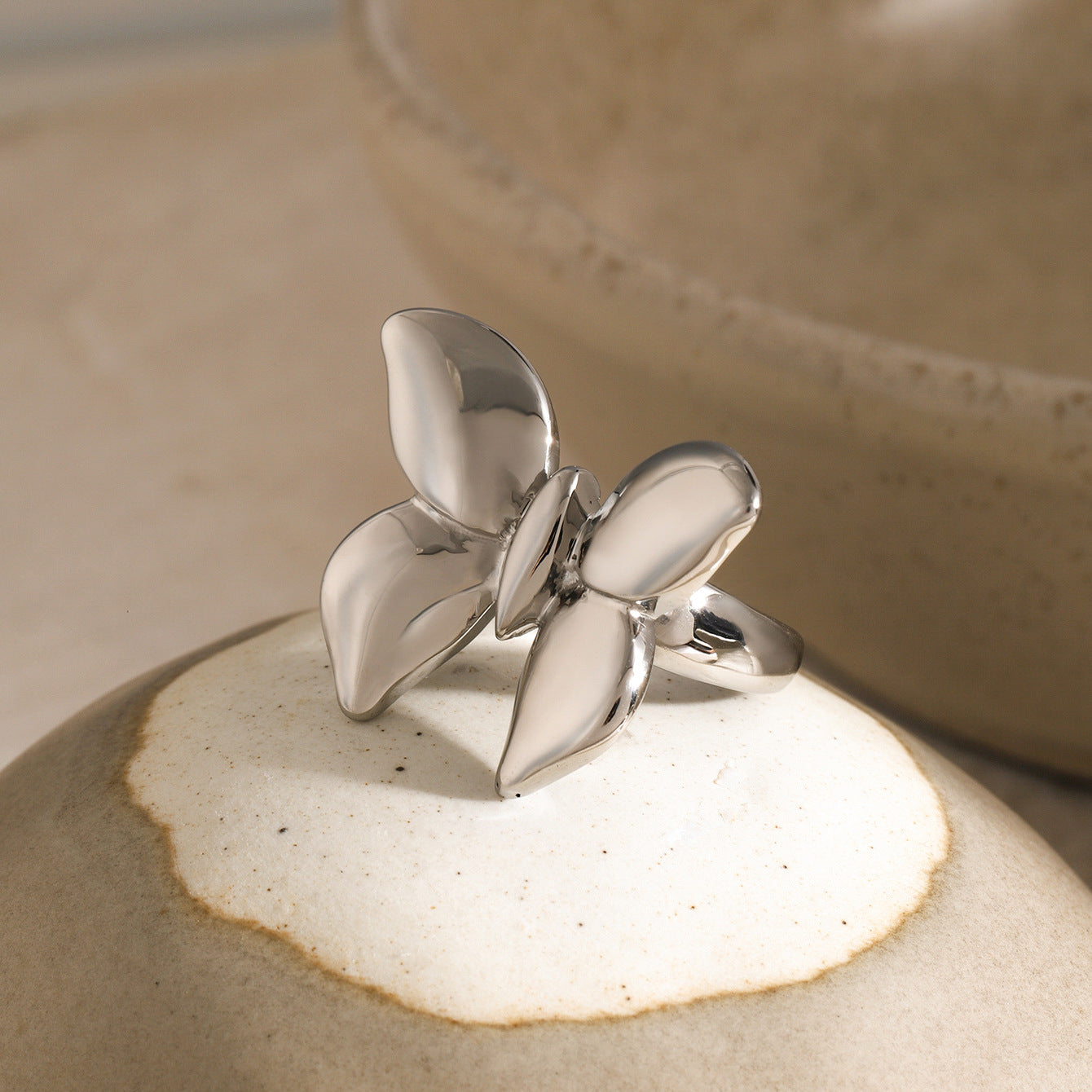 Anillo Mariposa Liso 