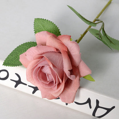 Simulation velvet rose corner rose flower