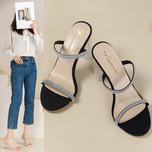 Tide muffin rhinestone shoes