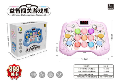 Presione y empuje el juguete para niños Speed ​​Challenge Game Machine Mole 
