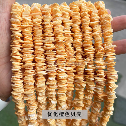 Cuentas espaciadoras cuadradas de concha de color 