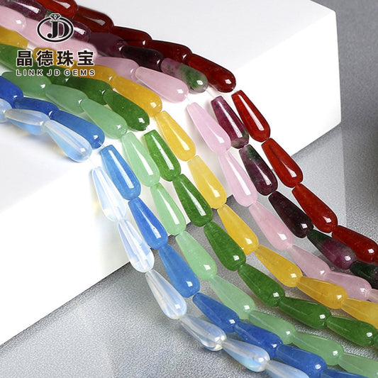 8 * 20Mm agate water drop-shaped loose beads