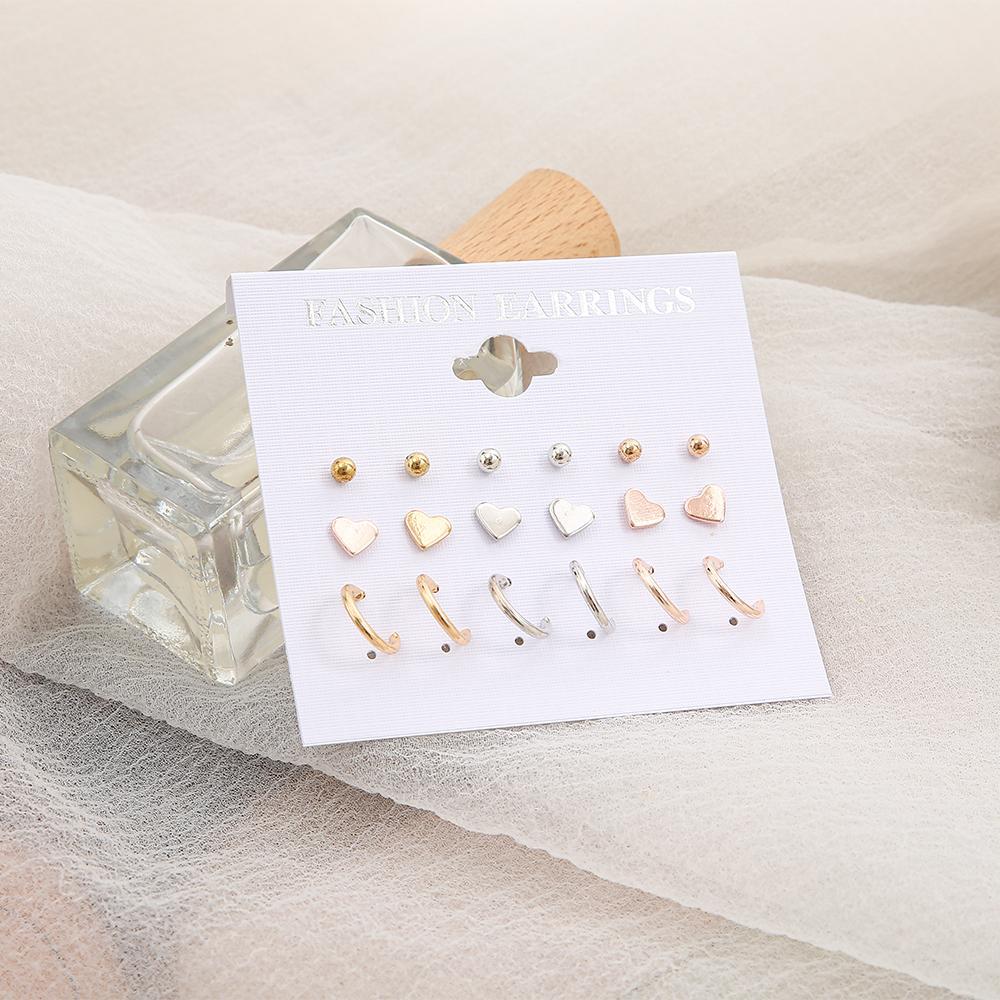 12-Pair Mini Stud Earring Set