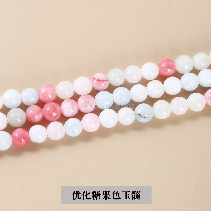 Optimization of red stone chalcedony round beads loose beads