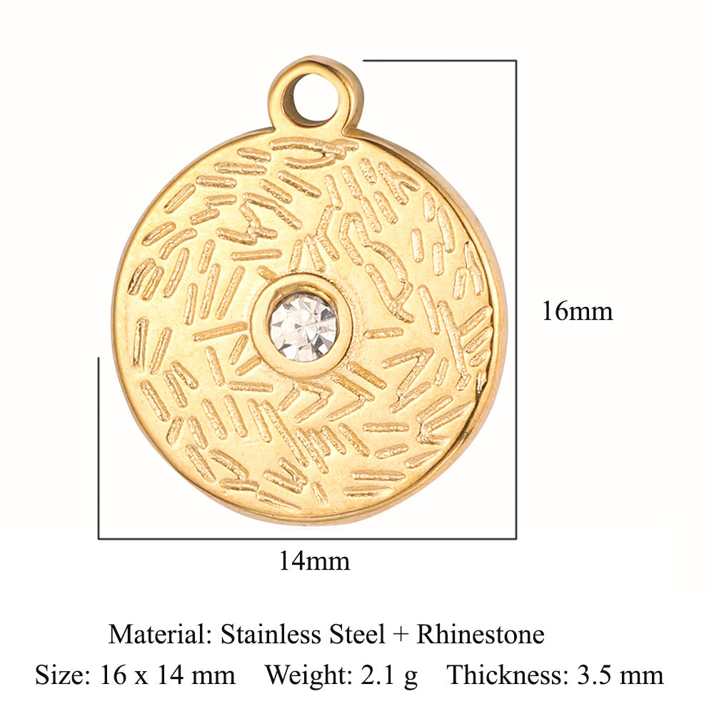 Colgante de acero de titanio con forma de tótem facial, accesorios de acero inoxidable con doble orificio 