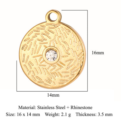 Colgante de acero de titanio con forma de tótem facial, accesorios de acero inoxidable con doble orificio 