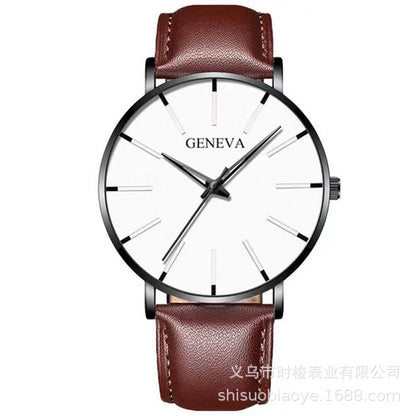 Geneva Fashion Thin Men's Quartz Watch