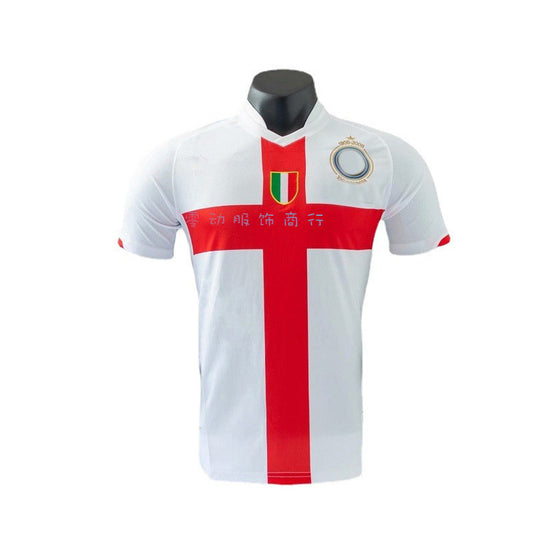 07-08 Inter de Milán Centenario Visitante Cruz Roja 8 Ibrahimovi? 7 Zanetti 7 Figo Jersey 